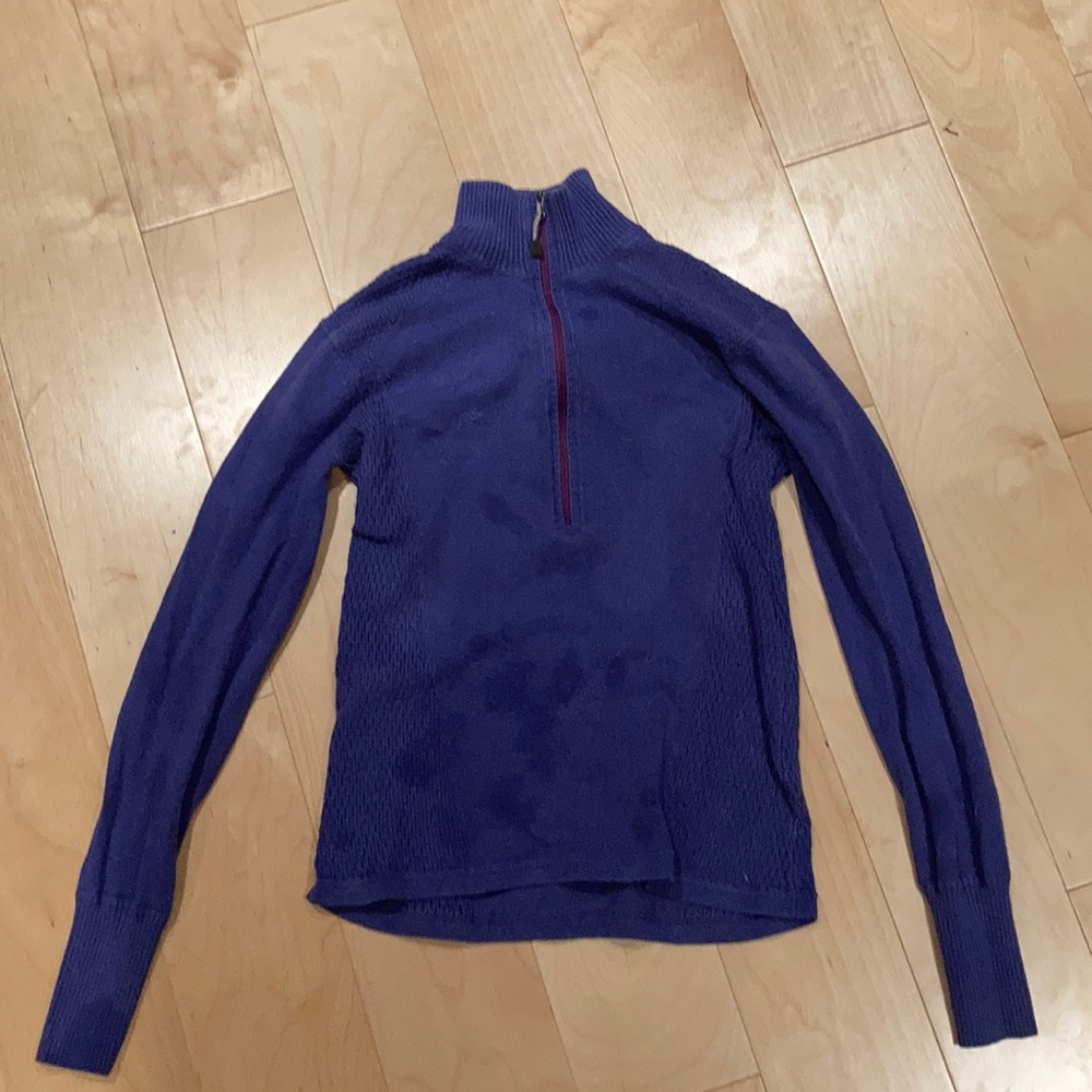 Eddie Bauer 1️⃣ /4️⃣ zip sweater in wisteria